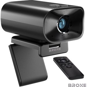 Brone FHD - Webcam Full-HD - Dubbele Microfoon - Privacy Protectie - Conferentie Camera - Zoomfunctie 5X - Afstandsbediening - 5W speaker - Vergadercamera - Afstandbediening