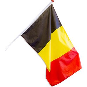 Vlag België zwart/geel/rood