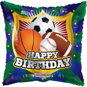 Helium Ballon Happy Birthday voetbal