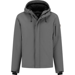 Travelin' Esben - Gewatteerd 3-layer softshell jas - Water-en winddicht - Donkergrijs