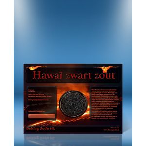 250 gram Hawaï zwart zout - Minerala - Hawaii zwart zout - Lava zeezout - Lavazout - BBQ zout - Vegan