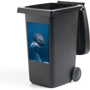Container sticker Dierenfamilies - Walvissenfamilie in het water - 40x60 cm - kliko sticker - weerbestendige containersticker
