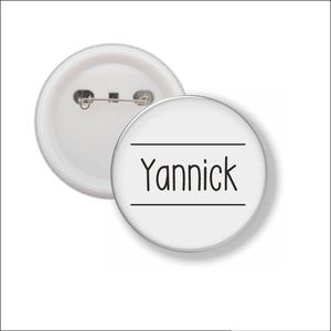 Button Met Speld 58 MM - Yannick