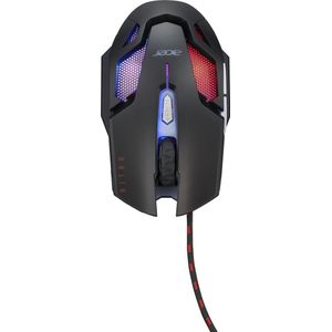 Acer Nitro Gaming NMW200 Black muis Gamen Ambidextrous USB Type-A Optisch 7200 DPI