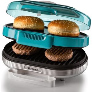 Ariete 0205/01 - 50's Style Hamburger maker - 1200W - Party Time - Blauw