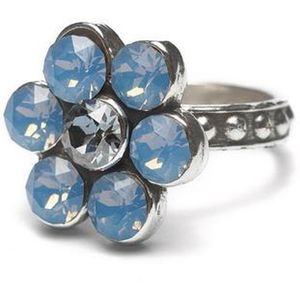 Dolce Luna Ring Flower blauw