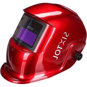 Automatisch Verduisterend Lasmasker Welding Mask 2 - Zonne-energie - Slijpfunctie - Brede Schaduw 4/9-13 - TIG MIG ARC - Rood Laskap