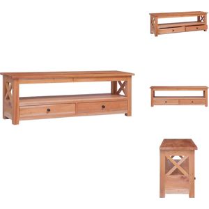 vidaXL Tv-kast - Tv-kasten - Tv-standaard - Wandtafel - Tv-meubel 115x30x40 cm massief mahoniehout