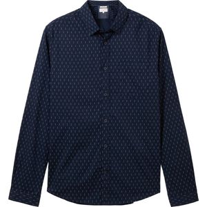 TOM TAILOR fitted printed stretch shirt Heren Overhemd - Maat L
