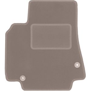 Beige bestuurdersmat voor: Peugeot Partner II combivan, Tepee, 5-zits (2008-2018)
