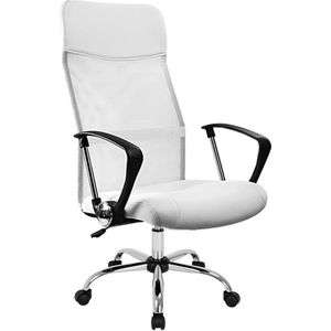 MKSS® Ergonomische Bureaustoel - Bureaustoelen voor Volwassenen en Kinderen - Gaming Stoel - Chair Kantelbaar - Wit