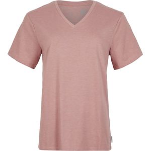 O'Neill T-Shirt Women ESSENTIALS V-NECK T-SHIRT Ash Rose M - Ash Rose 60% Cotton, 40% Recycled Polyester V-Neck