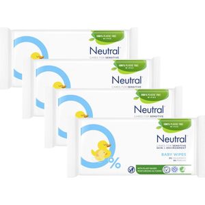Neutral - Baby Billendoekjes - 4 x 52 = 208 stuks - 0% Parfum