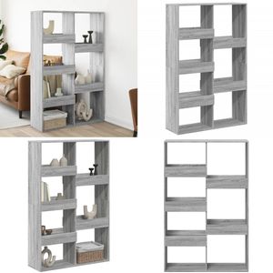 vidaXL kamerscherm 100x33x155,5 cm bewerkt hout grijs sonoma eiken - Kamerscherm - Kamerschermen - Scheidingswand - Kamerverdeler