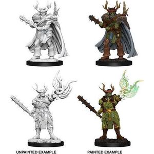Pathfinder Miniatures - Half-Orc Male Druid - Miniatuur - Ongeverfd