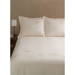 Yellow Dekbedovertrek Idas - Eenpersoons - 140x200/220cm - Cream