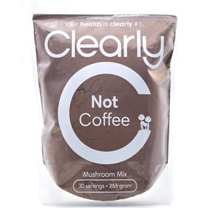 Clearly Not Coffee: Morning Focus Mix - Cacao, Maca, Lions Mane, Chaga, Cordyceps, Reishi en Rhodiola