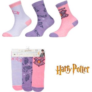 Harry Potter - sokken Harry Potter - meisjes - 3 paar - maat 27/30