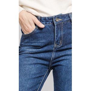 Mom jeans - Dames jeans - Jeans - Blauw - Maat 34