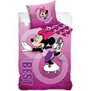 Minnie Mouse Dekbedovertrek Minnie Champion 140 X 200 Cm Roze