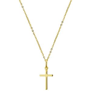 Geelgouden Collier kruis 1 4021196
