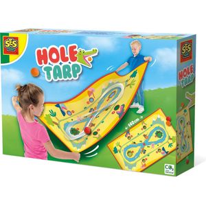 SES - Hole tarp - Wildwaterbaan - groot speeldoek met 2 splash water ballen - 2 tot 4 spelers - stimuleert samen spelen en buiten spelen