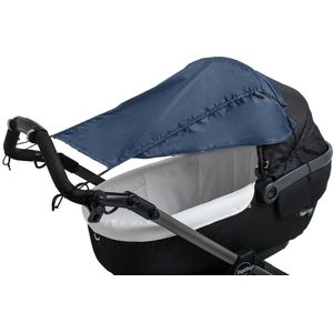 Altabebe - Universele UV-zonnescherm met zijkanten voor kinderwagens - Marineblauw - maat Onesize