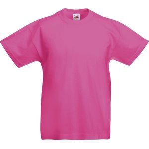 Fruit of the Loom T-shirt Kinderen maat 104 (3-4) 100% Katoen 5 stuks (Roze)