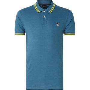 PS Paul Smith Slim fit polo van piqué katoen - Blauw - Maat S