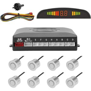 Parkeersysteem met 8 Sensoren en LED Display voor Auto