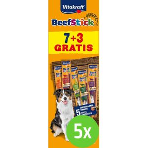 Vitakraft Multipack Beef-Sticks 7+3 - 5 verpakkingen