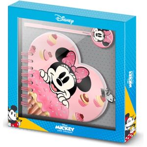 Minnie Mouse - Mini Mouse Disney - Mickey Mouse - Notitieboek - Dagboek met Slot - Dagboek met slot voor meisjes - Dagboeken - Dagboek Kinderen - Dagboek Meisje - Schrijfblok - Disney Lego - Disney Knuffel - Stitch - Dagboek Volwassenen - Dagboek -