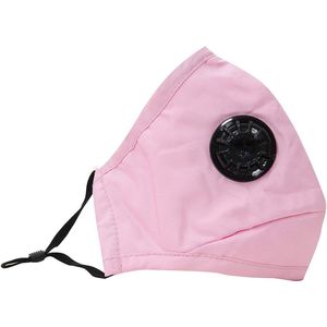 1 stuks Herbruikbare Mondkapje - Valve mondmasker roze