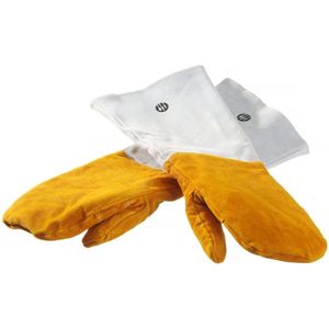 Hendi Hittebestendige lederen barbecue wanten - extra lang - set van 2 - 460 mm