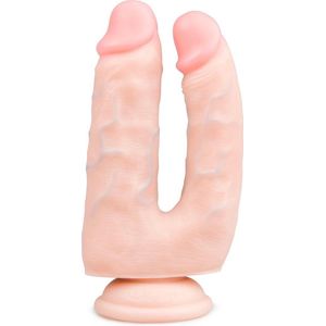 Realistische Dubbele Dildo Met Zuignap - 18 cm