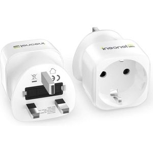 Adapter Engelse stekker UK Frankrijk reisadapter Europa Frans-FR 2-polig naar GB 3-polig-Brittannië