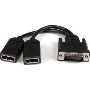 StarTech 20 cm LFH 59 mannelijke naar dubbele vrouwelijke DisplayPort DMS 59 kabel
