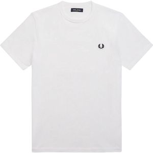 Fred Perry - Ringer T-Shirt Wit - Heren - Maat XL - Slim-fit
