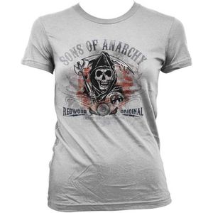 SONS OF ANARCHY - T-Shirt Distressed Flag - GIRL (XXL)