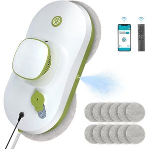 Goodivery® -Magnetische Ramenwasser - Ramenwasser - Magnetische Ramenreiniger- Raamreinigingsrobot met Atomatische Waterstraal - 11,5x29cm - Groen