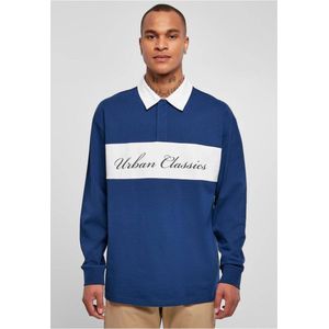 Urban Classics - Oversized Rugby Sweater/trui - M - Blauw