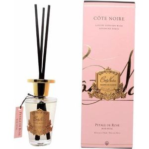 Geurstokjes Rose Petal 90ml goud - Cote Noire