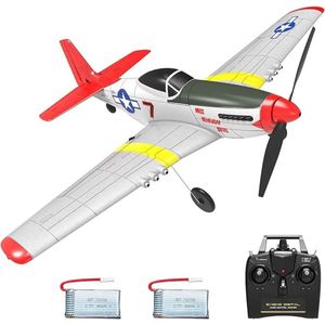 RC Vliegtuig - Bestuurbaar vliegtuig - Makkelijke besturing - USB Oplaadbaar - Speelgoed voor Jongens en Meisjes - Mustang Patroon