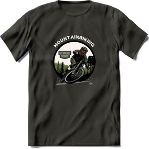 Mountainbiking T-Shirt | Mountainbike Fiets Kleding | Dames / Heren / Unisex MTB shirt | Grappig Verjaardag Cadeau | Maat S