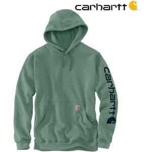 Carhartt Hoodie - Loose fit - Mouw logo - S (valt als M) - Jade Heather - Heren