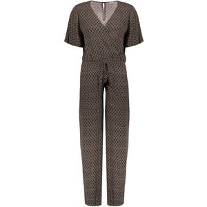 Geisha Broek Jumpsuit Minimal Print 31265 20 Black/rubber Combi Dames Maat - XXL