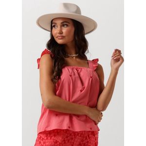 Ydence Top Flores Tops & T-shirts Dames - Shirt - Roze - Maat XL