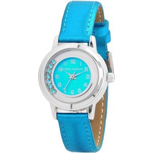 Coolwatch CW.212 - Horloge - Leer - 26 mm - Blauw