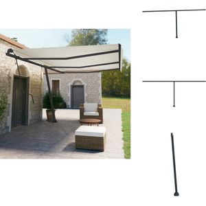 vidaXL Luifelpaalset - Luifelpaalsets - Luifelstaander - Luifelpalenset - Luifelpaalset 600x245 cm ijzer antracietkleurig