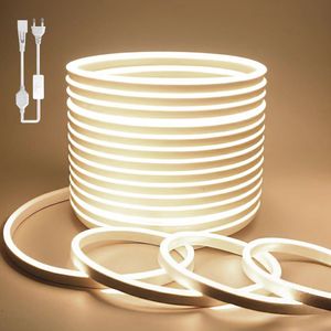 Neon LED Strip Light 10M Natuurlijk Wit 220V Flexibel IP65 Waterdicht voor Thuis en Interieur Decoratie